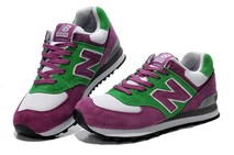 Фиолетовые женские кроссовки New Balance 574 на каждый день